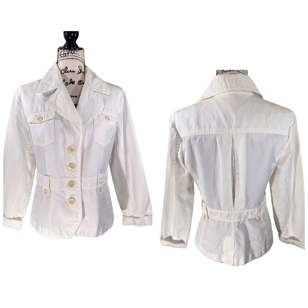 ISDA & CO - Linen Button Front Blazer - L
